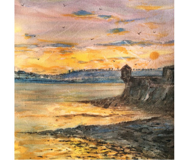 sunset at charles fort